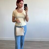 Pullover Color Entero Cuello Redondo