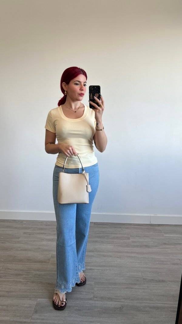 Pullover Color Entero Cuello Redondo