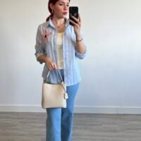 Camisa de Rayas con Bordado de Estrella