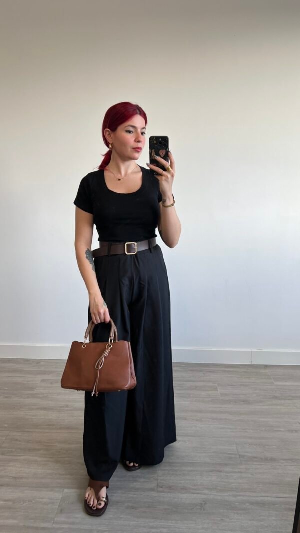 Pullover Color Entero Cuello Redondo