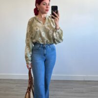 Blusa Manga Larga Bordada