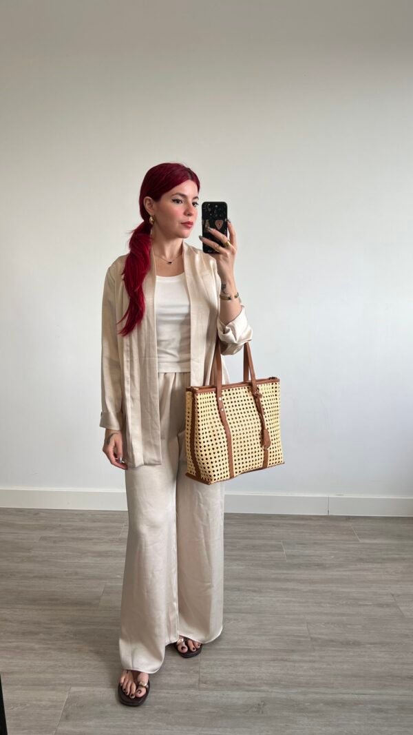 Conjunto de Pantalón y Kimono de Satine