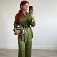 Conjunto de Pantalón y Kimono de Satine