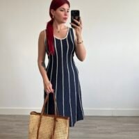 Vestido Largo de Rayas