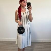 Vestido Largo de Rayas