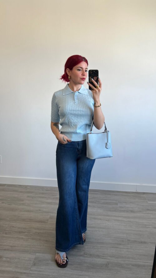 Top de Punto Cuello Camisa