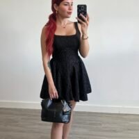 Vestido Corto Corte Princesa