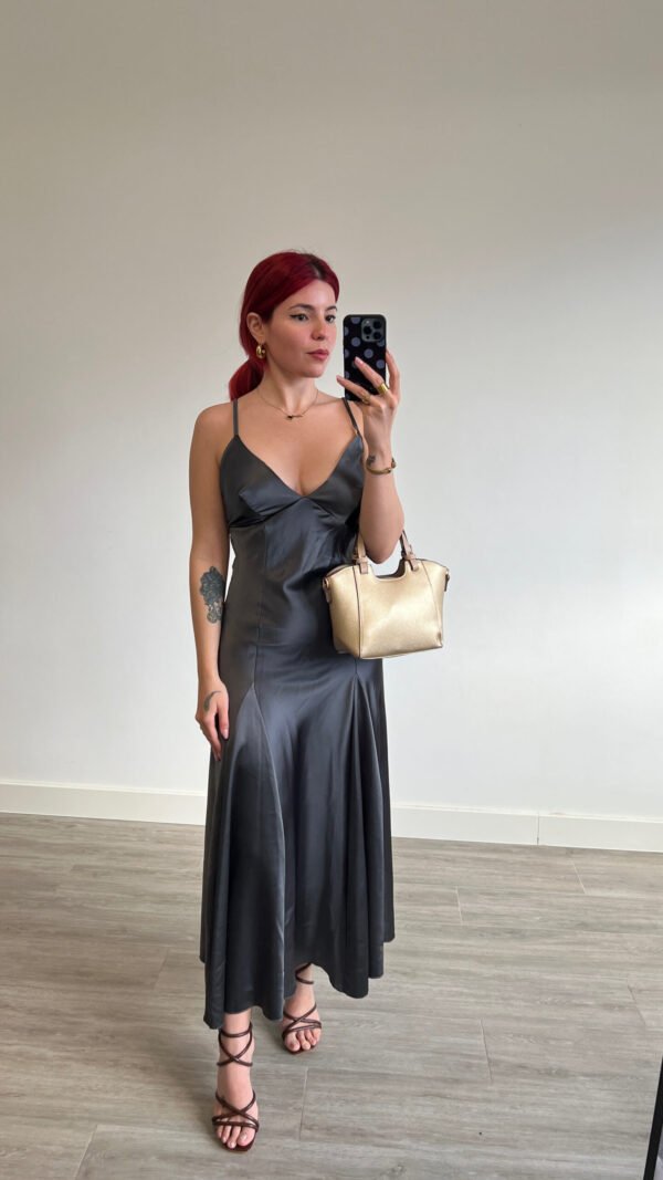 Vestido Lencero de Tirantes y Saya de Piezas