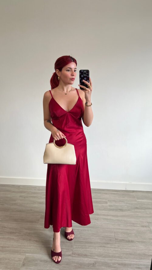 Vestido Lencero de Tirantes y Saya de Piezas