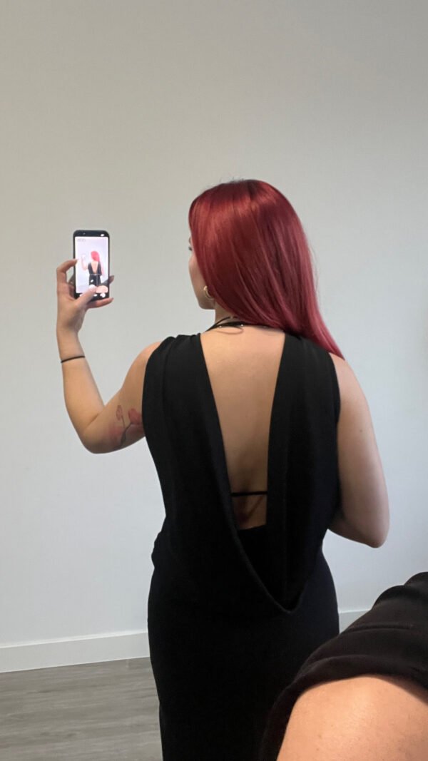 Vestido Negro Espalda Descubierta