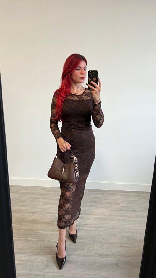 Vestido Largo Encaje Carmelita