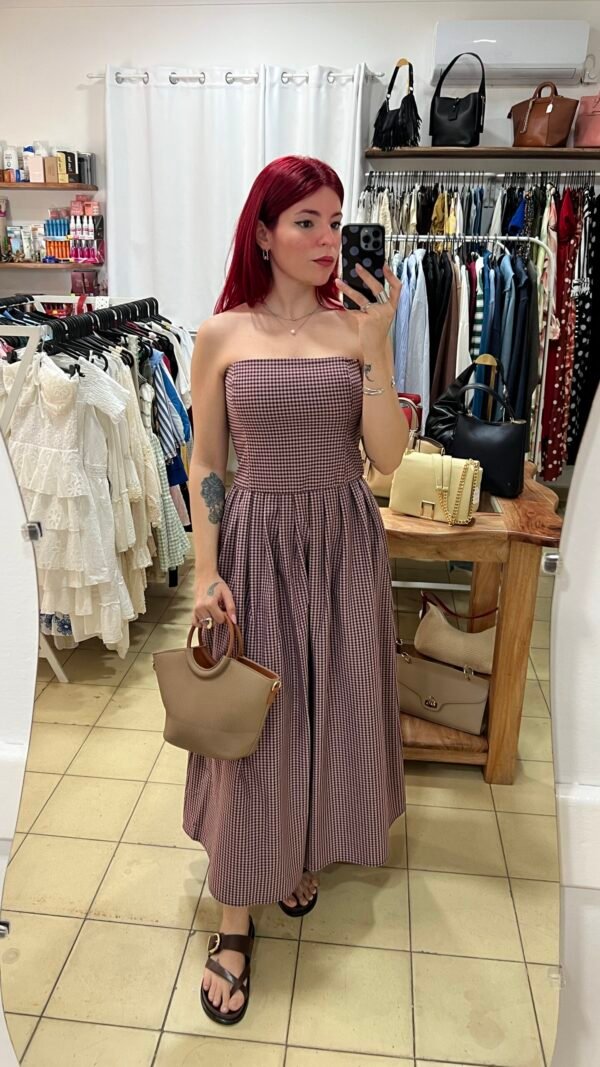 Vestido Largo Strapless Guinga