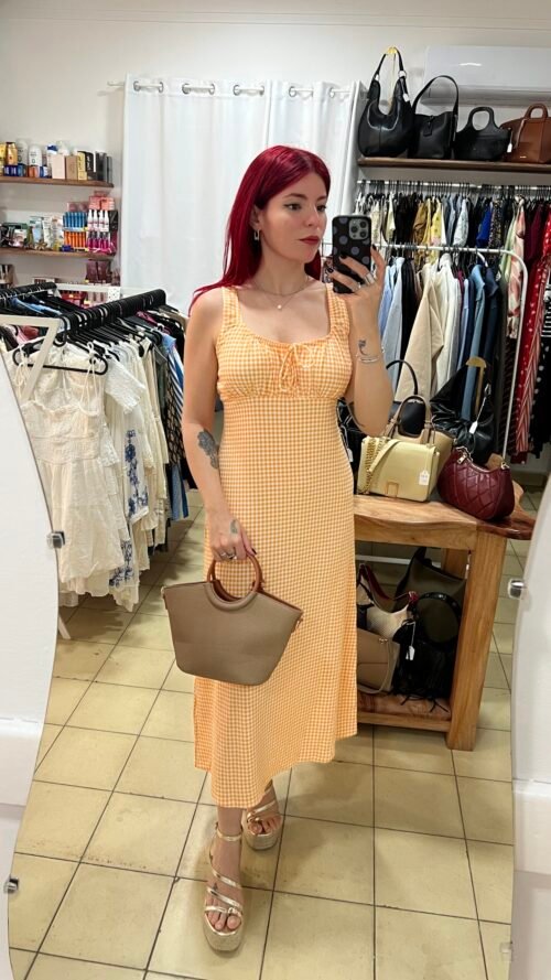Vestido de Guinga Naranja