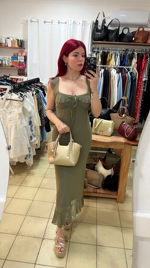 Vestido Largo Verde de Tul