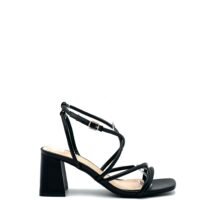 Tacón de Tiras Negras