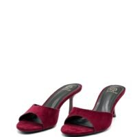 Tacón Rojo Vino Descalzado