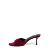 Tacón Rojo Vino Descalzado