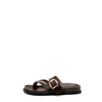 Sandalias Chocolate Tiras Cruzadas