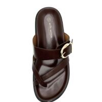 Sandalias Chocolate Tiras Cruzadas