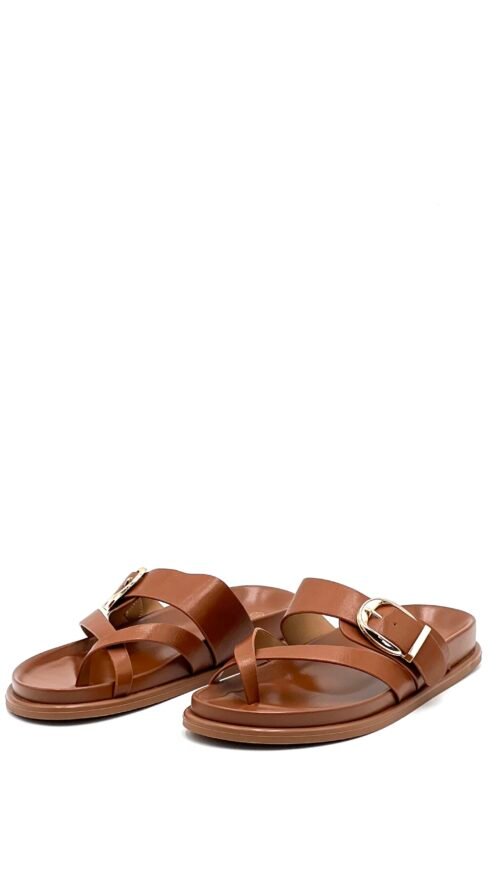 Sandalias Camel Tira Cruzada