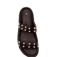 Sandalias Chocolate con Remache