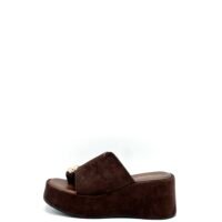 Plataformas Chocolate Descalzadas Anillo Dorado