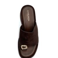 Plataformas Chocolate Descalzadas Anillo Dorado