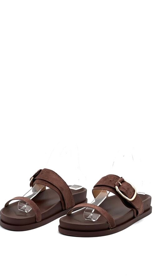 Sandalia Dos Tiras Chocolate