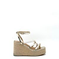 Plataformas de Rafia Doradas Dedo Dorado