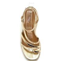 Plataformas de Rafia Doradas Dedo Dorado