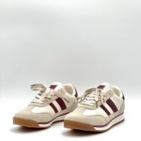 Tenis Beige Rayas Granate