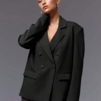 Blazer Negro Cruzado