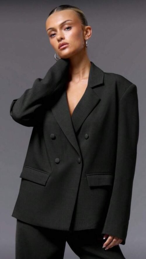 Blazer Negro Cruzado