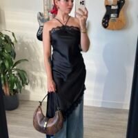 Vestido Largo Lencero Asimétrico