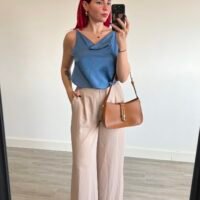 Pantalón con Fajín Pata Ancha