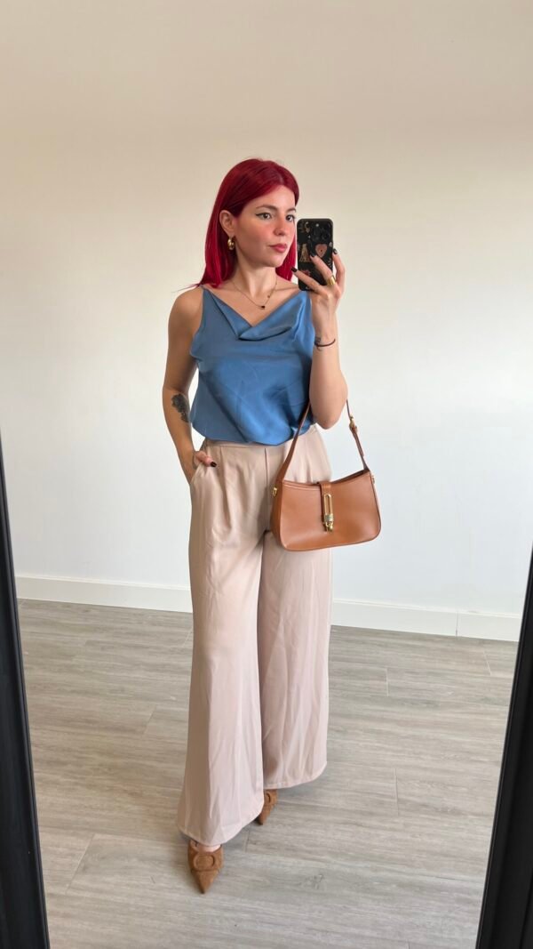 Pantalón con Fajín Pata Ancha