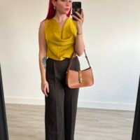 Pantalón con Fajín Pata Ancha