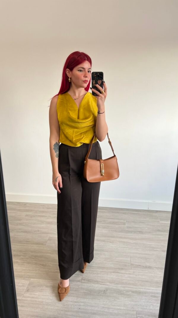 Pantalón con Fajín Pata Ancha