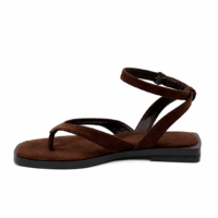 Sandalias Cogidas al Tobillo Chocolate