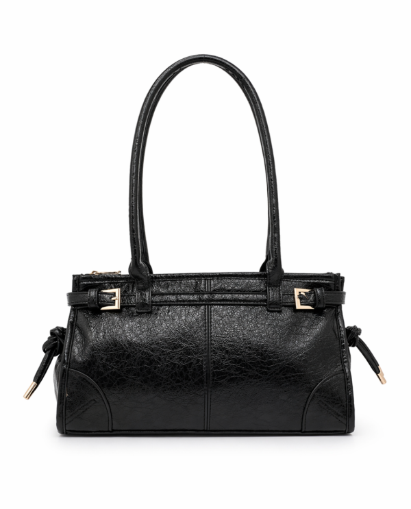Cartera Negra Rectangular Asas Largas