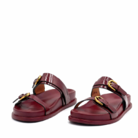 Sandalias Color Burdeos
