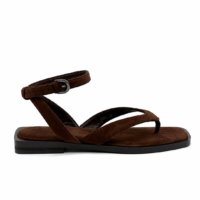 Sandalias Cogidas al Tobillo Chocolate