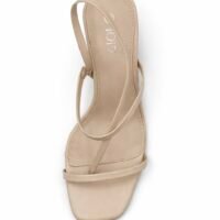 Tacones Beige Tiras Asimétricas