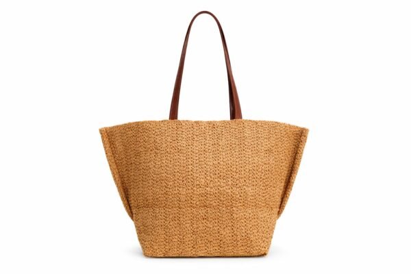 Cartera de Rafia Asas Largas