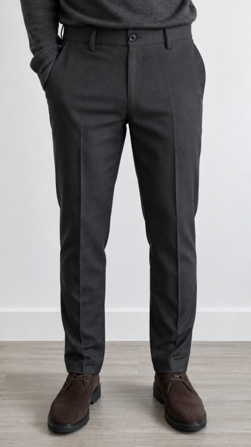 Pantalón de Vestir Gris Ratón