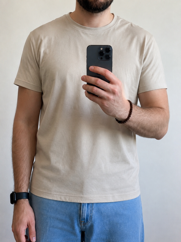 Camiseta Básica Beige