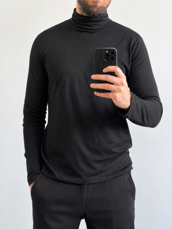 Jersey Cuello Alto Negro