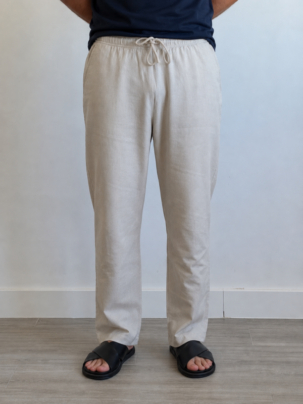 Pantalón Beige con Cordón