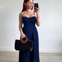 Vestido de Tirantes Escote Corazón