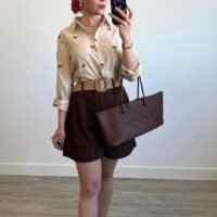 Short Color Entero con Cinto de Rafia